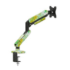 SC5 Jade Marble Pneumatic Monitor Arm Single Desk Mount Stand For 17-35 Inch Screen 2-10kg Load Height Adjustable Gaming Bracket