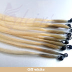 ADEIRS Color  8D Tip Hair Extensions 100% Real Human Hair Microbeads Extensions Color Purple Blue Pink Gray 18-20inch