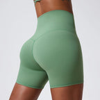 Hearuisavy Summer Soft Yoga Shorts Buttock Lift Gym Leggings Women High Waist Sports Shorts Women Running Workout Shorts Female