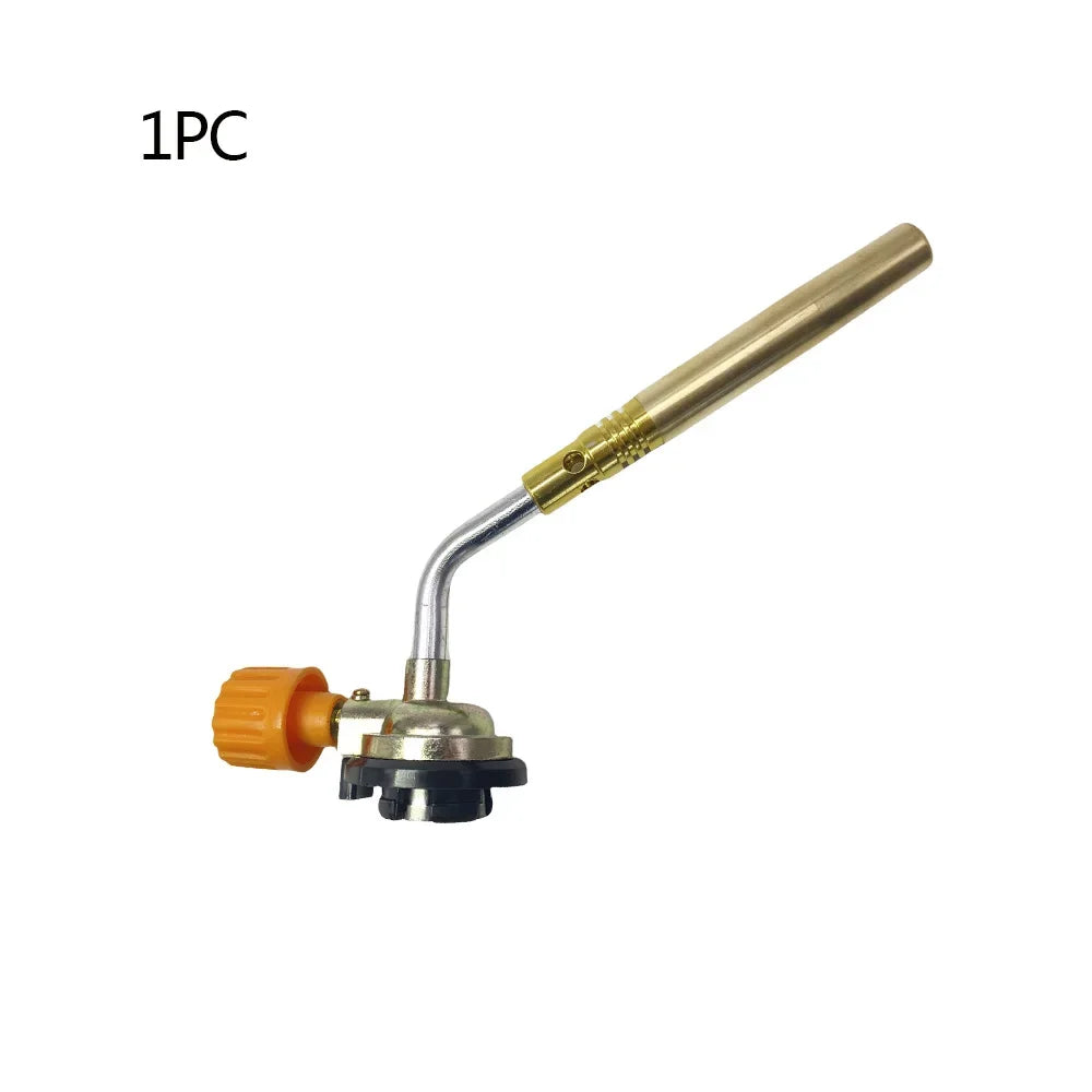 1PC Portable Outdoor Camping BBQ Heat Gun Butane Burner Welding Gas Torch Flame Gun Brazing Flamethrower for Soldering