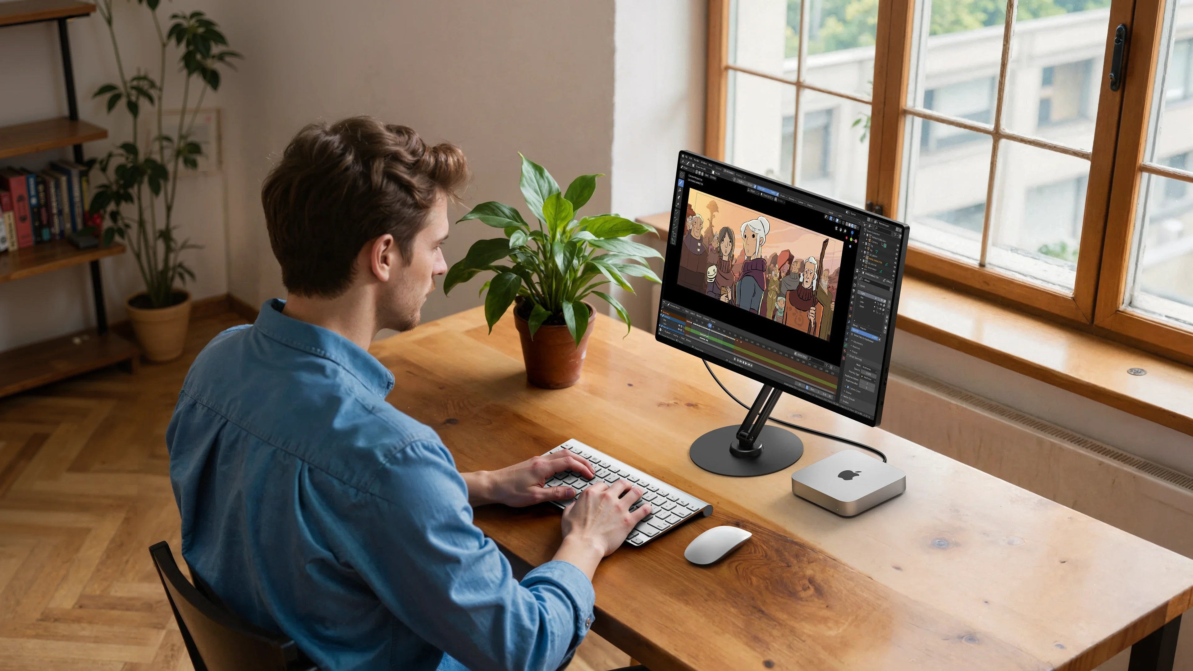 UPERFECT Metal Magnetic Bracket VESA 2 IN 1 Stand Max Support 19" Portable Monitor with Adjustment Holder For 7"-19" Dispalys