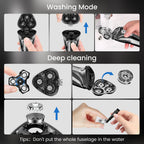 Electric Shaver for Men,Wet & Dry Shave Hair Trimmer,Waterproof  for Men Cordless Razor with Pop up Trimmer Precision Trimmer