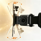 Universal Single Screen Support Arm, 13-35 Inch Compatible, Flexible Height Adjustment, Practical Accessory for Office Desktops
