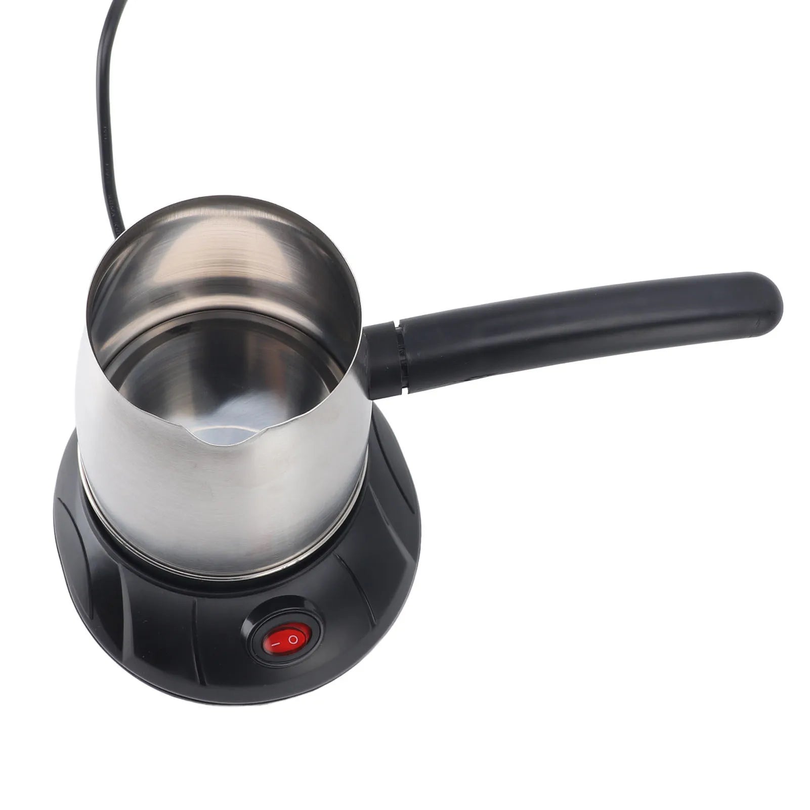 500ml Stainless Steel Electric Turkish Coffee Maker Pot with Long Removable Handle for Tea And Milk