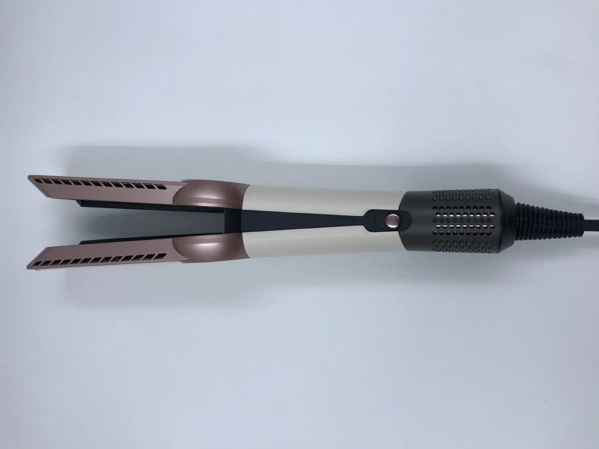 Professional 2 In 1 Hot Air Flat Iron Hair Straightener Dryer With Negative Ions Smooth Frizz-Free Hair Styling Tool