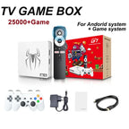 home gaming consoles G7,G8 8K 3D, supports two players, 60000 classic retro arcade games, includes 2.4G wireless controllers.