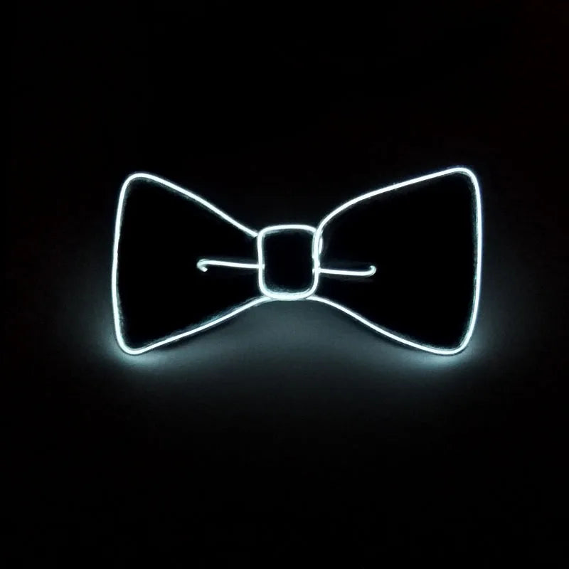 LED Glowing Bow Ties for Men Light Up Ties Personalized Night Club Concert Masquerade Accessory for Carnival Decor