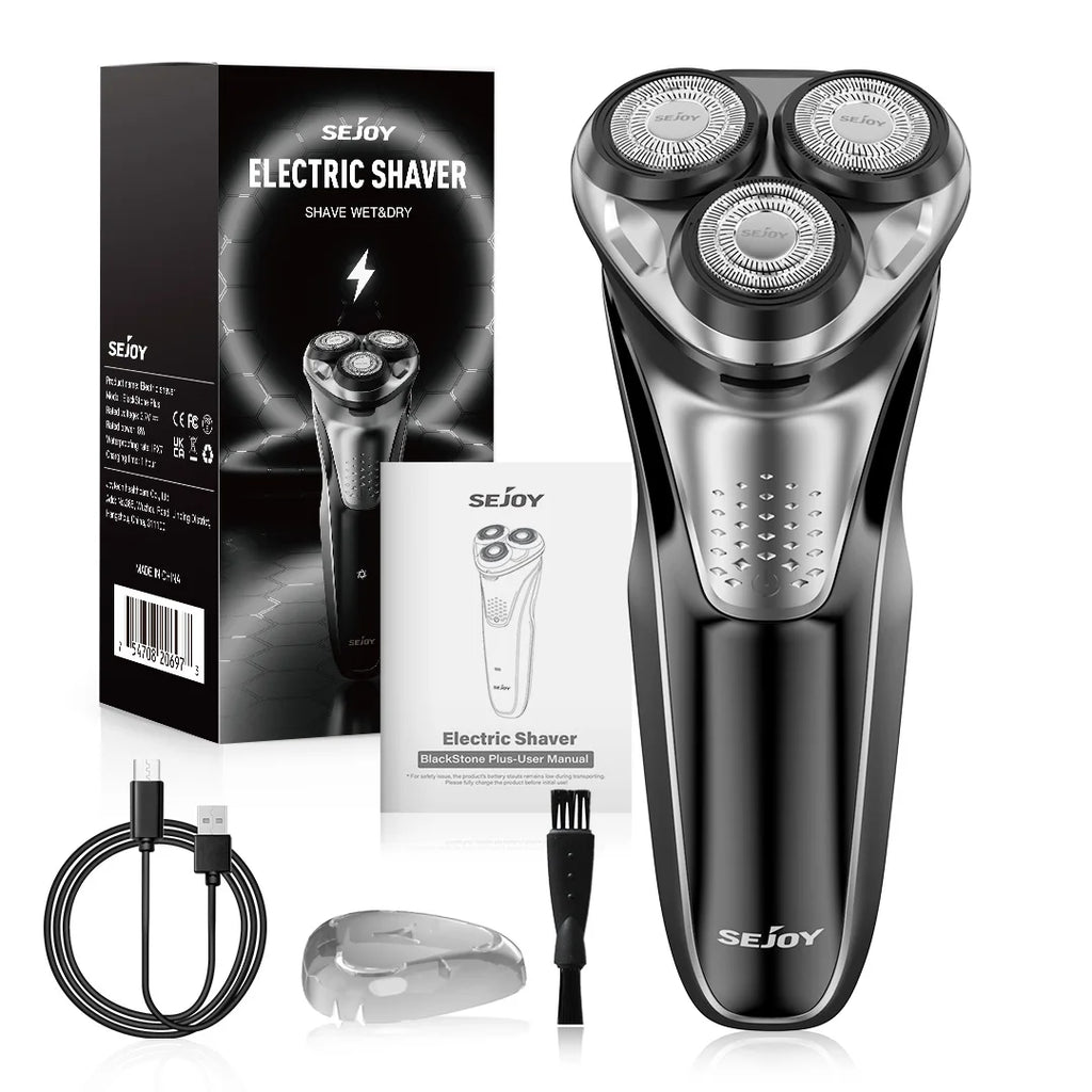 Electric Shaver for Men,Wet & Dry Shave Hair Trimmer,Waterproof  for Men Cordless Razor with Pop up Trimmer Precision Trimmer