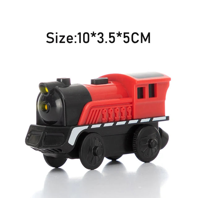 RC Electric Train Set Locomotive Magnetic Train Diecast Slot Toy Fit for Brand Wooden Railway Tracks Toys for Children Gifts