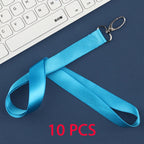10 Pcs/lot Custom logo lanyard Neck Rope Keychain Personal Print With My Logo Company Name Wholesale of customized Landyard