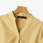 ZANZEA Women Fashion Whiter Shirts Casual Loose Button Down Blusas 2024 Summer Office Blouse Korean OL V-neck Long Sleeve Tunics