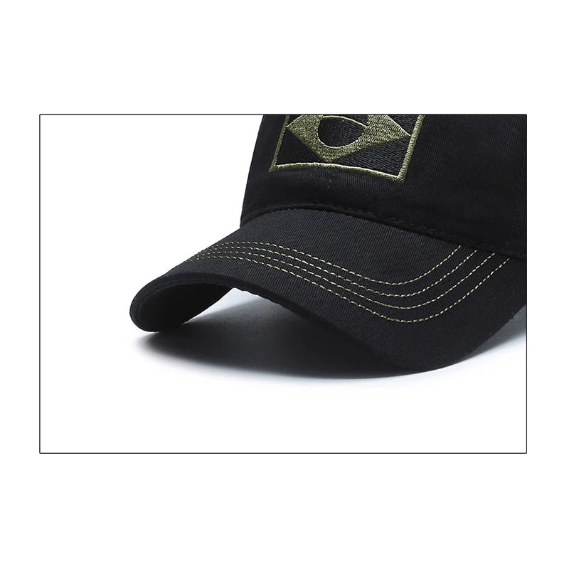 Unisex Brazilian Flag Embroidery Tactical Baseball Cap Classic Fashion Men and Women Outdoor Leisure Sports Summer Sunshade Hat