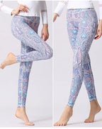 Cloud Hide Women Home Yoga Pants Fitness Gym Exercise Sports Leggings High Waist Sexy Long Print Tights Workout Running Trouser