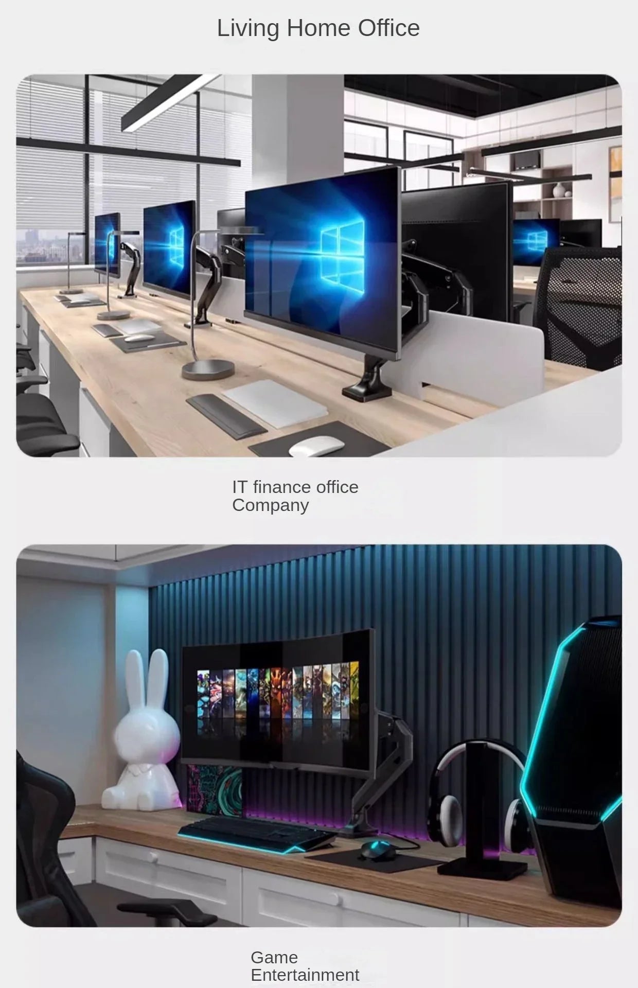 Single Monitor Mount Stand Up to 32 Inch 19.8lbs Universal VESA Desk Bracket Height Adjustable Computer Screen Holder