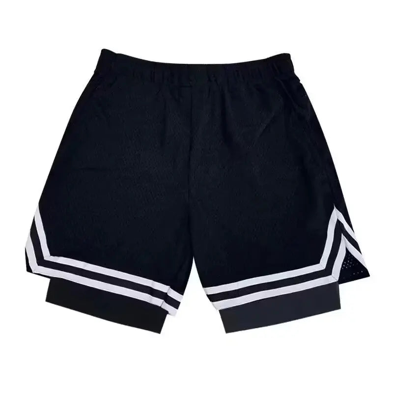 Children's basketball shorts cropped shorts trendy and loose summer pants wearing large shorts for training quick drying fitness