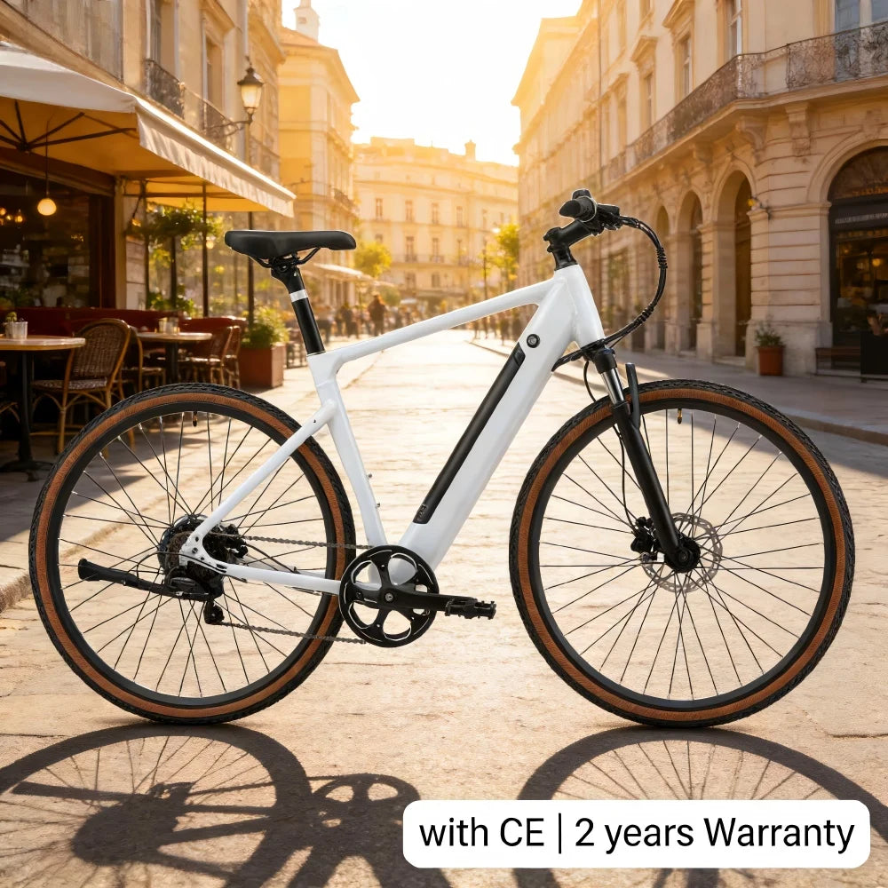 YANGOR 250W Electric Bike, 28" Ultra-Light Frame, Long Range, city & Road Bicycle, Suitable for Both Men and Women E-bike CE EU Main image