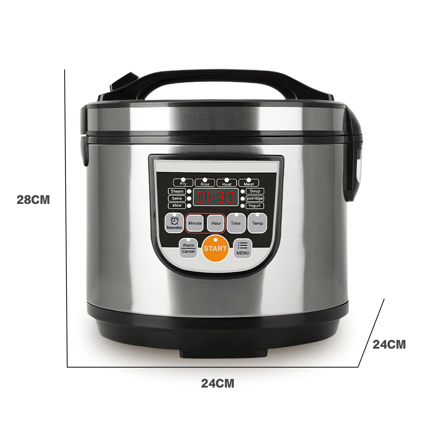 5L Electric Rice Cooker Smart Digital Portable Car Rice Cooker Truck Multi-Cooker Soup Porridge Cooking Food Steamer For Home Main image