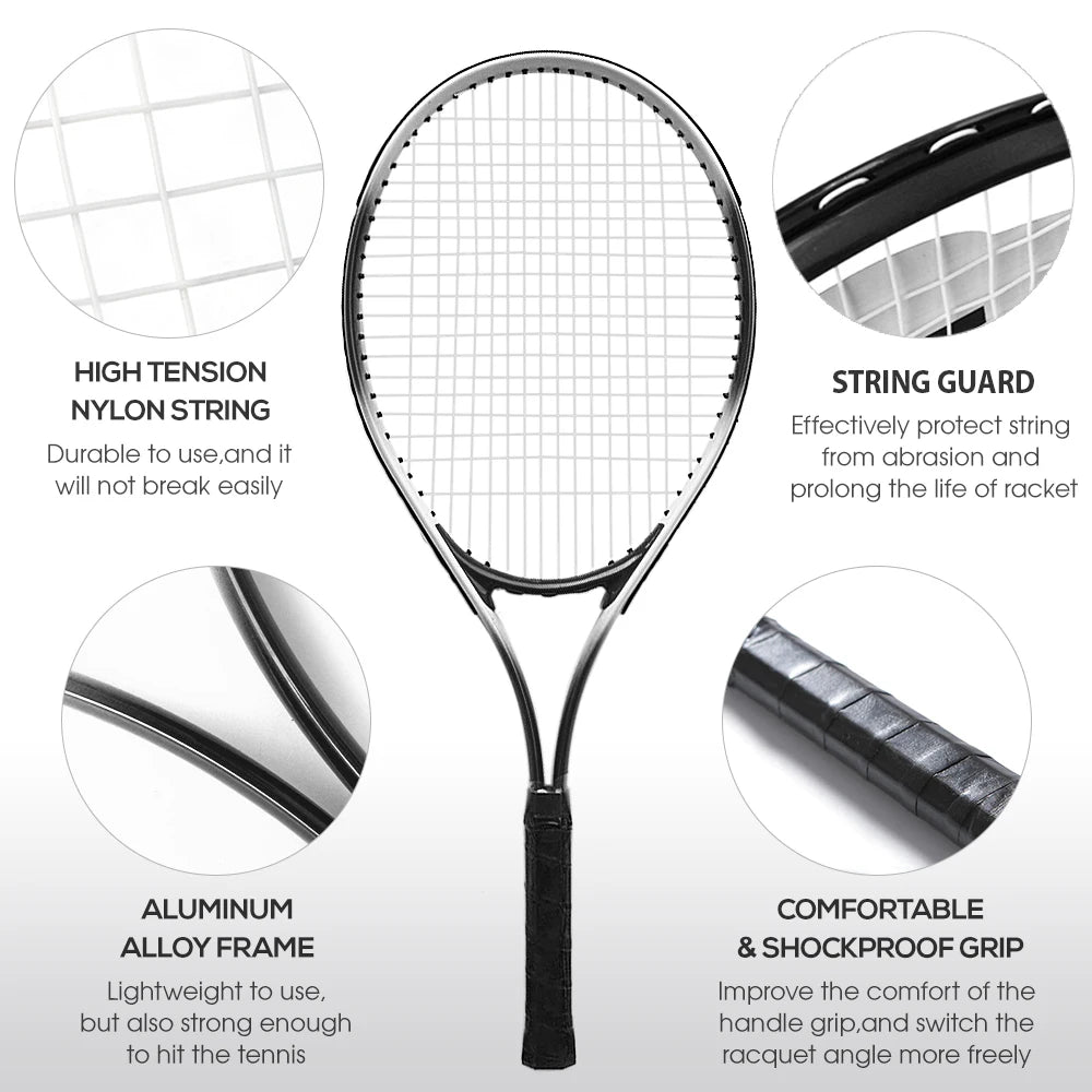 Tennis Racket Lightweight Shockproof Tennis Racquet with Carry Bag Outdoor Sports