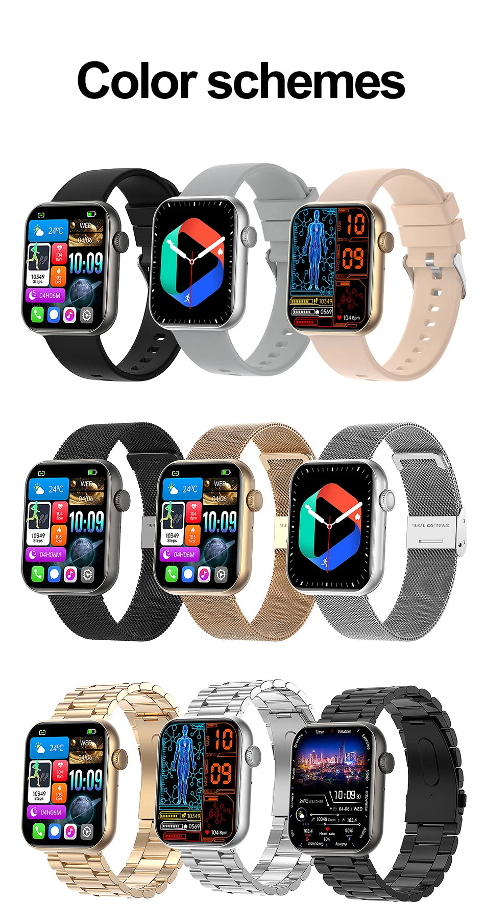 2025 New Sports Smart Watch Men Full Touch Screen Heart Rate Bluetooth Call 1.9 inch AI Voice IP68 Waterproof Smartwatch Women