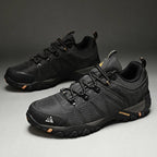 HIKEUP Non-slip Men Hiking Shoes Breathable Outdoor Wear Resistant Splashproof Climbing Men Sneaker Tourism Mountain Shoes
