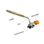 1PC Portable Outdoor Camping BBQ Heat Gun Butane Burner Welding Gas Torch Flame Gun Brazing Flamethrower for Soldering