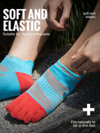 WRELS Toe Socks Running Socks for Men Women Athletic Breathable Five Finger Socks High Performance Athletic  Five Toe Socks