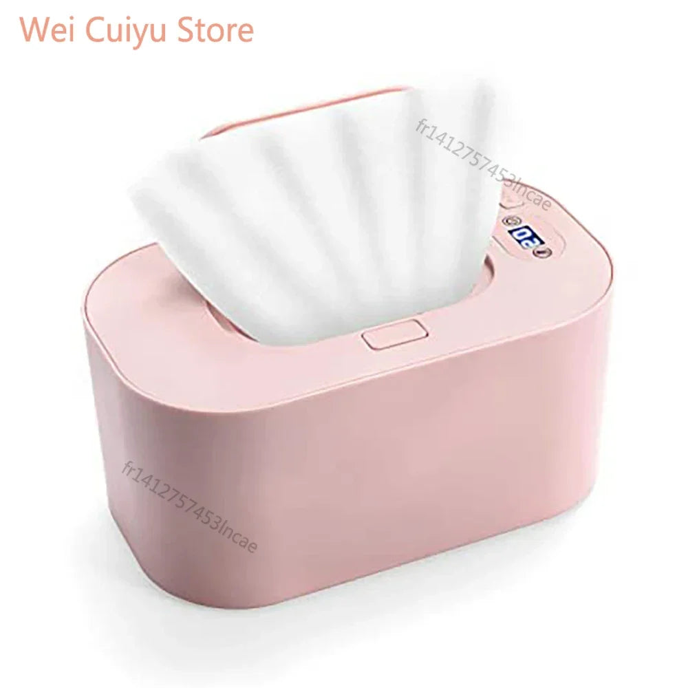 Mini Baby Wet Wipe Warmer Heater Portable Heating Box Home Car Use Towel Dispenser for Napkin & Disinfecting Wipes