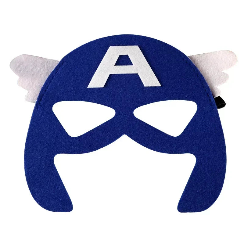 32/28/10 Pcs/Lot Superhero Mask Cosplay Christmas Halloween Kids Adult Carnival Party Props Children's Birthday Felt  Masquerade
