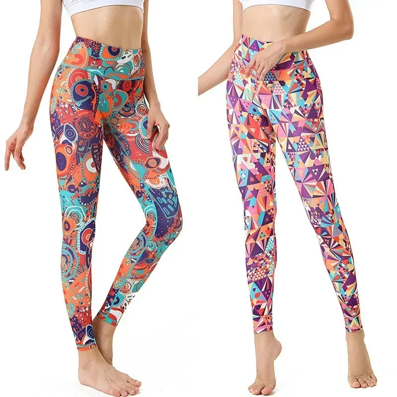 Cloud Hide Women Home Yoga Pants Fitness Gym Exercise Sports Leggings High Waist Sexy Long Print Tights Workout Running Trouser