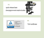 Desktop NB F160 + FP-2 Gas Spring Dual Arm for 17"-27" Monitor Holder + 10"-17" Laptop Support Air Press Mount Stand Load 2-9kg