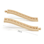 Wooden Train Track Assembly Toys For All Thomas Trains Car Bridge Piers Traffic Light Beech Wooden Railway Kid Creative Toy