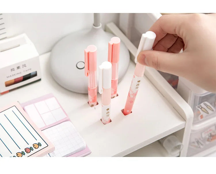 Pink White Student Storage Rack Heart Drawers Monitor Laptop Increase Shelf Office Screen Riser Holder Stationery Pen Storage