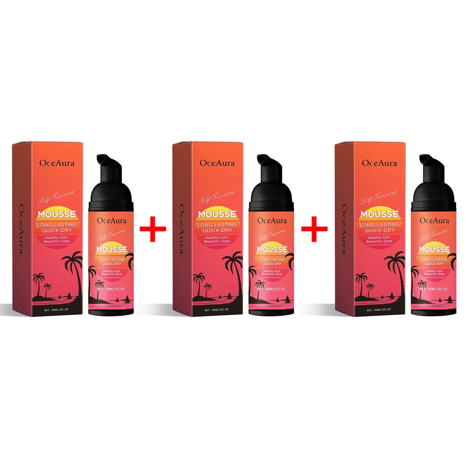 Self-Tanning Cream Mousse Waterproof Lasting Beach Outdoor Sunless Sunbathing Create Charming Bronzer Enhancer Tanner Skin Care