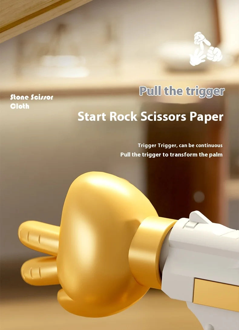 Finger-guessing Gun Scissors Rock Cloth Table Game Gun Props Tabletop Games Creative Party Props Decompression Toys