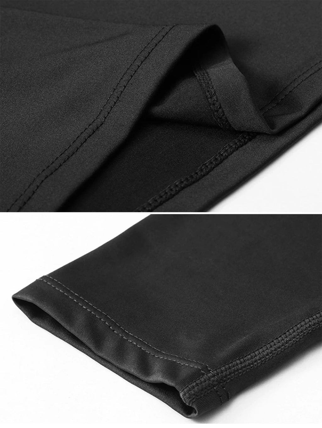 Men's Compression Long Sleeve Shirt Black Fitness T-shirt Male Running  Quick Drying Gym Top Sun Protection Sports Base Layer