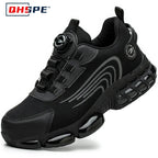 Men's Safety Shoes Protection And Elastic Safety Boots Fashionable Casual Shoes Breathable Odor Protection Men's Work Shoes
