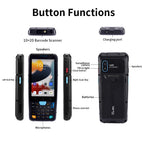 YK957 JR Android 2d Qr Code Reader Handheld Terminal Pda Android Barcode Scanner with Nfc Rfid Reader Medical Device Pdas 4+64g