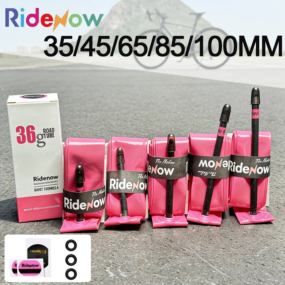 RideNow Bike TPU Inner Tube 700C 700x18 23 25 28 32 Ultralight 36g Road Bicycle Bike Camera Valve Length 35/45/65/85/100MM Main image