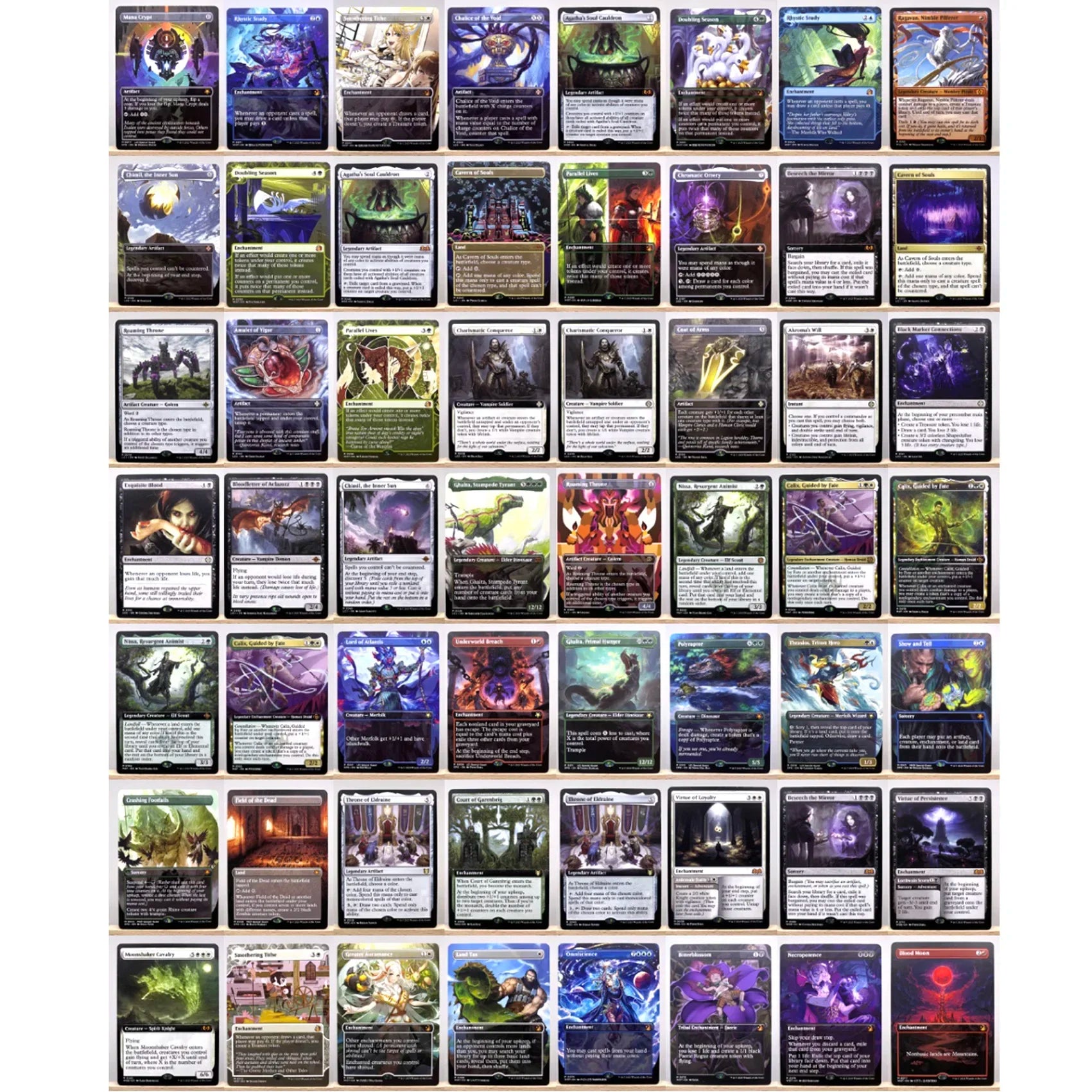 Whole Set TCG Cards for Home Play Proxy magical power9 beta fetch lands VMA dual  shock land The One Ring gathering Sol Ring