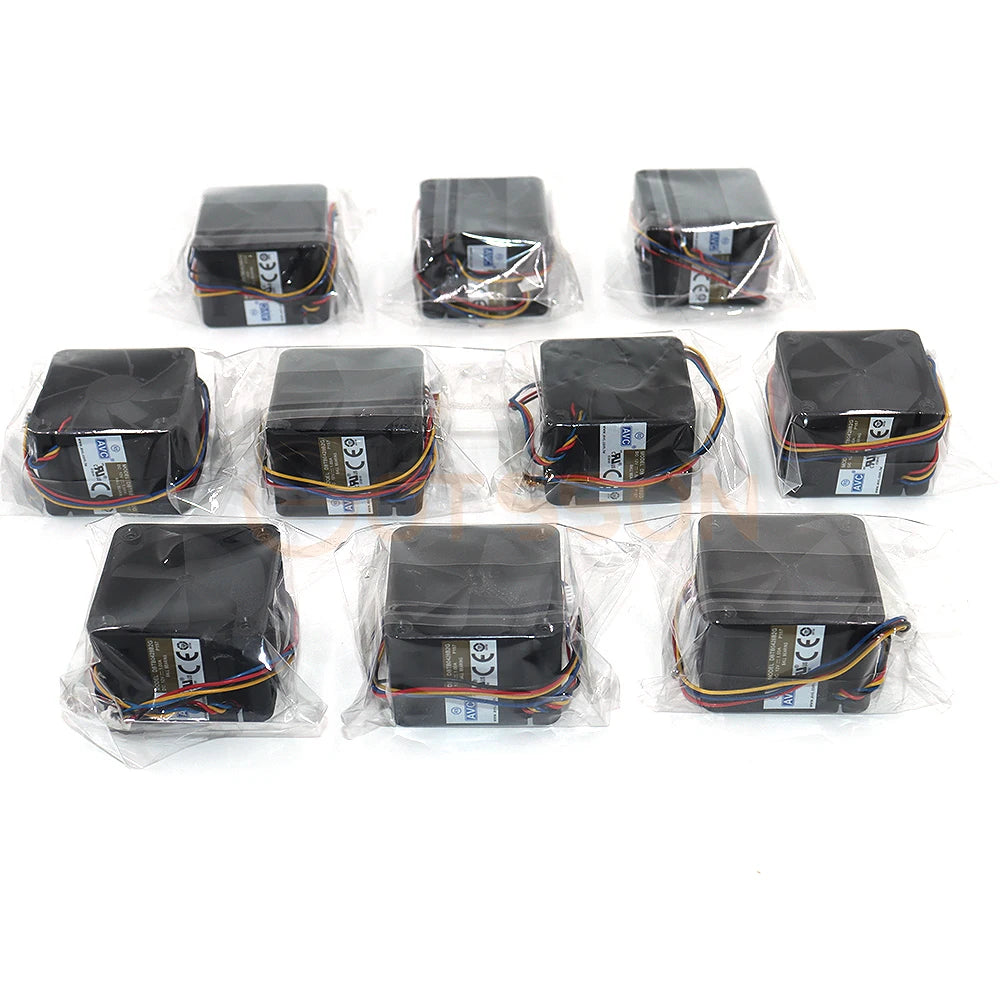NEW 10Pack Radio Car Fan RC Cooling Solutions 40mm High Speed 4028 12V 1A 40*40*28mm 4-wire Ball Bearing High Air Pressure Main image