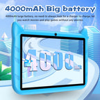 BDF Cartoon Pattern 7 Inch Kids Tablet Quad Core 4GB RAM 64GB ROM Android 13 Google Learning Education Games Tablets 4000mAh