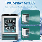 Quiet 3-Speed Portable Air Conditioner Mini Evaporative Cooler Humidifier for Bedroom