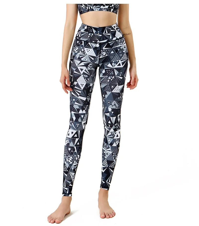 Cloud Hide Women Home Yoga Pants Fitness Gym Exercise Sports Leggings High Waist Sexy Long Print Tights Workout Running Trouser