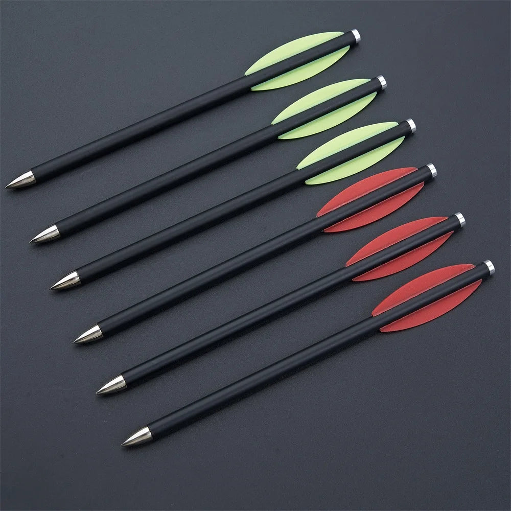 Mixed carbon crossbow for outdoor sports shooting, 6.3 inch, Willow feather, 6pcs/12PCs/24PCs