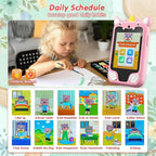 Baby Phone Toy Educational Simulation Mobile Toy with Games Music Stories Video Toddler Learning Play Phone Gift for Kids