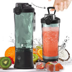 New Portable Blender 600ML Electric Juicer Fruit Mixers 4000mAh USB Rechargeable Smoothie Mini Blender Personal Juicer Colorf