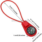 Mini Tactical Compass Keychain Outdoor Survival Tool for Camping Hiking Adventure - Pocket Navigator for Hunting & Climbing