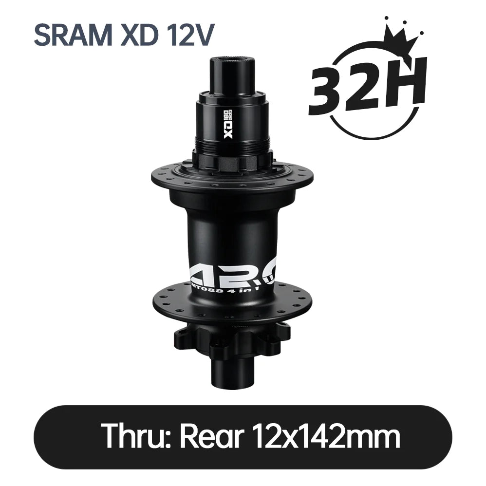 ARC MT088 MTB Hub 6 Pawls 180 Clicks Sealed Bearing Hub Front 9x100 15x100 Rear 10x135 12x142 Bicycle Cube 8 9 10 11 12 Speed