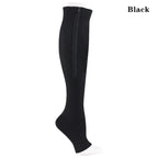 Zipper Compression Socks Men Women Knee Maternity High Socks Anti-Fatigue Stretchy Sox Outdoor Running Hiking Sports Socks