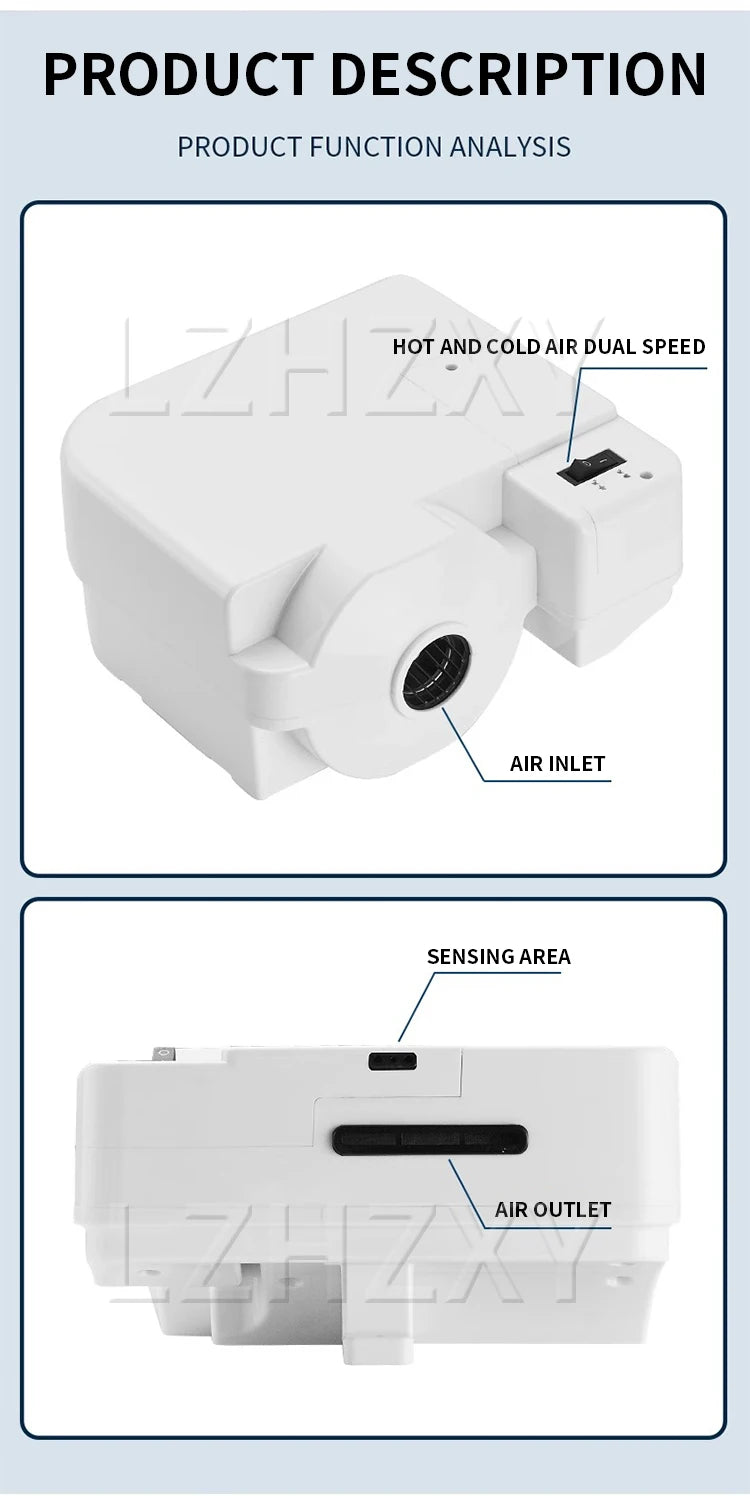 Hand dryer, fully automatic induction high-speed hand dryer, embedded in concealed wall cabinet, hand dryer combination cabinet